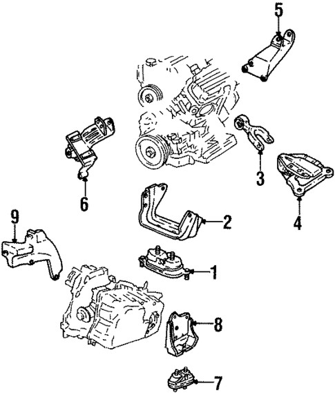 Engine & Trans Mounting for 2002 Chevrolet Monte Carlo #1