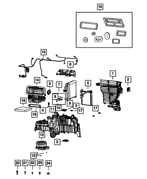 Air Conditioner and Heater Units for 2026 Ram 1500 #1