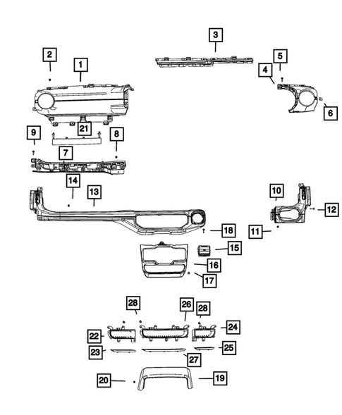 Instrument Panel for 2026 Jeep Gladiator #5