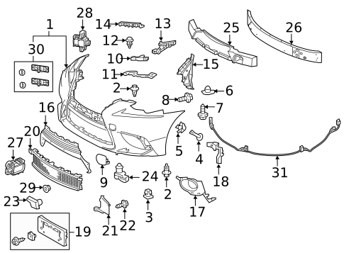 Parking Aid for 2014 Lexus IS250 #1