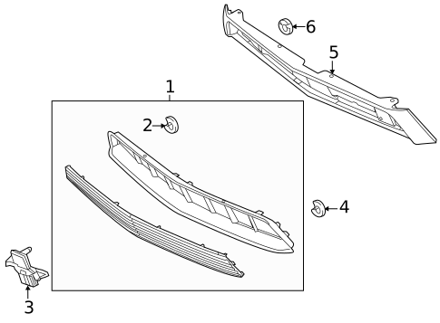 Grille & Components for 2011 Ford Mustang #0
