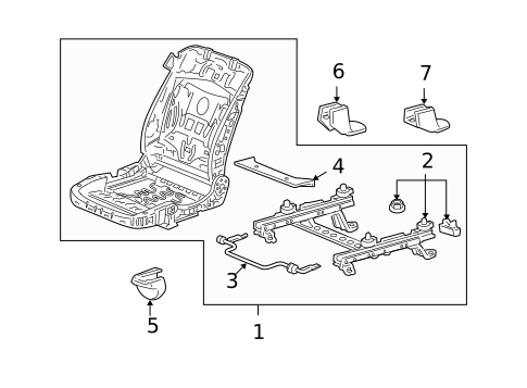 Tracks & Components for 2007 Acura RDX #1