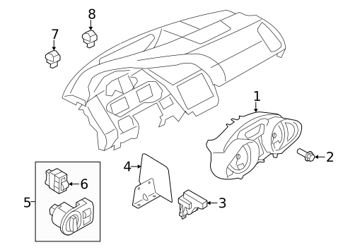 Headlamp Components for 2015 Audi R8 #1