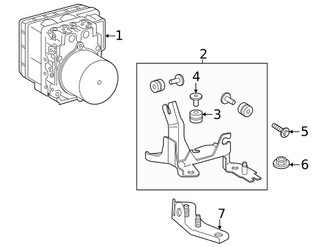 ABS Components for 2024 Toyota 4Runner #1