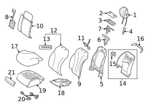 Driver Seat Components for 2019 Mercedes-Benz S 560 #5