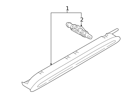 High Mounted Stop Lamp for 2019 Volkswagen Tiguan #0