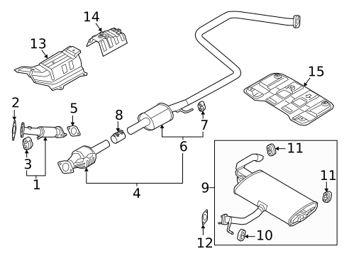 Exhaust Components for 2024 Hyundai Elantra #0