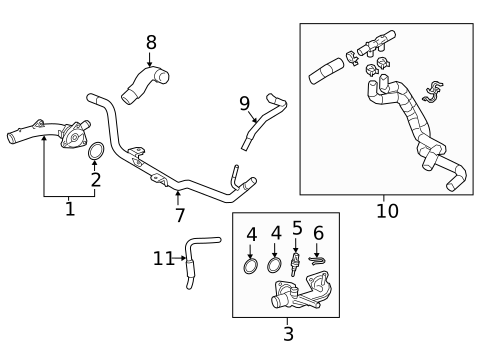 Radiator & Components for 2020 Toyota Camry #1