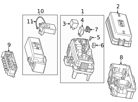 Fuse & Relay for 2021 Cadillac CT5 #0