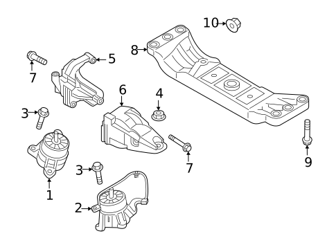 Engine & Trans Mounting for 2019 Genesis G70 #4