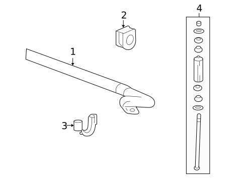 Stabilizer Bar & Components for 2008 GMC Yukon #2