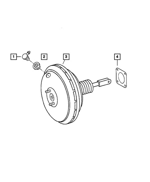 Power Brake Booster for 2003 Dodge Sprinter 2500 #1