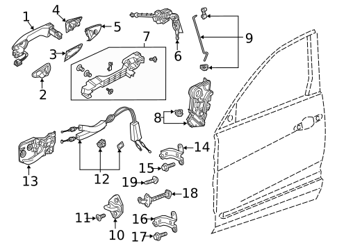 Lock & Hardware for 2025 Acura TLX #0