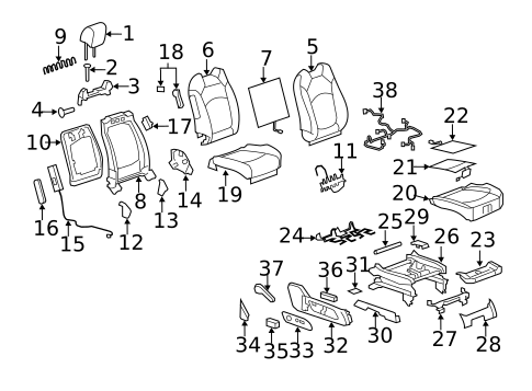 Power Seats for 2012 Buick Enclave #3