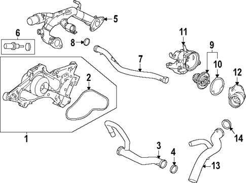 Water Pump for 2023 Acura MDX #0