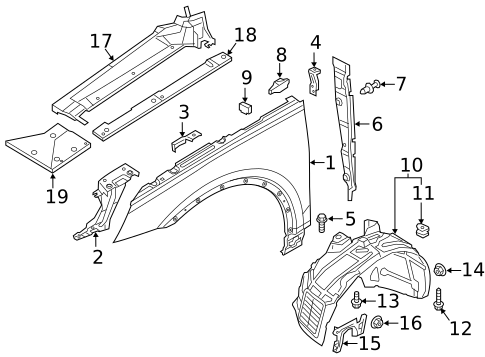 Fender & Components for 2023 Audi Q5 Sportback #0