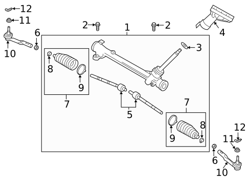 Steering Gear & Linkage for 2022 Mazda 3 #0