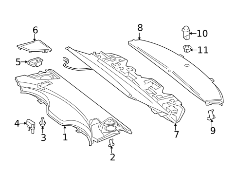 Interior Trim - Rear Body for 2021 Mercedes-Benz S63 AMG #7