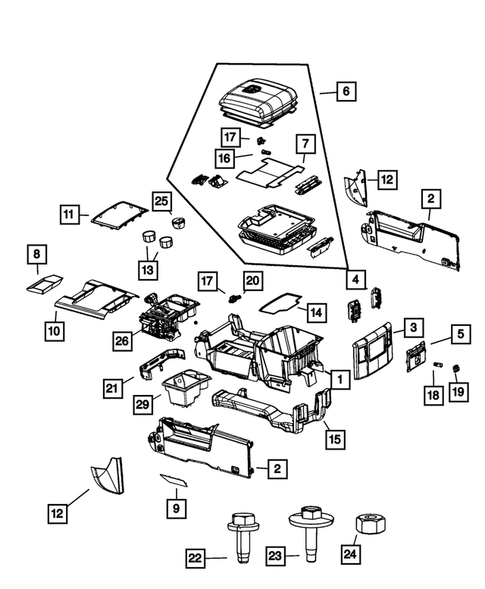 Consoles for 2011 Ram 2500 #0