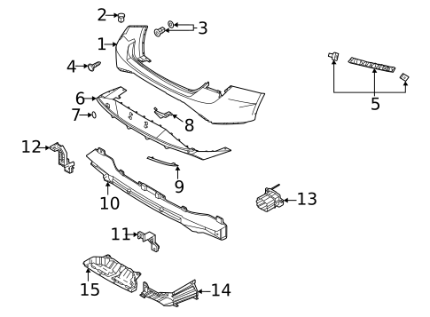 Bumper & Components - Rear for 2023 Hyundai Elantra #0