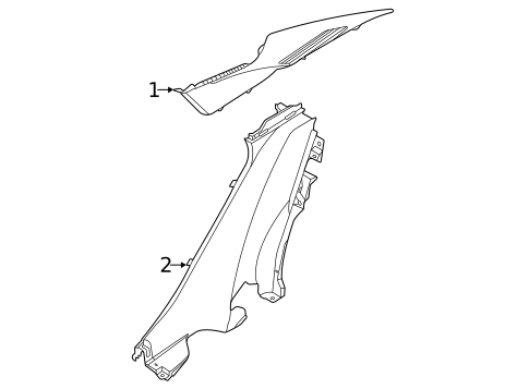 Interior Trim - Quarter Panels for 2023 Hyundai Elantra #0