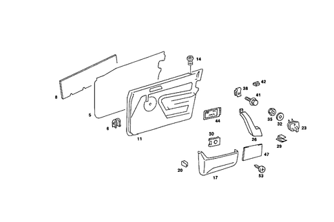 Door Paneling for 1989 Mercedes-Benz 190 E #0