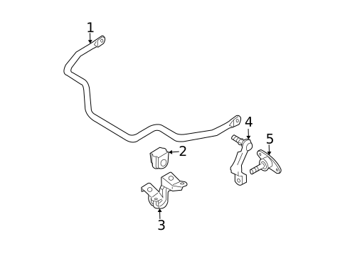 Stabilizer Bar & Components for 2005 INFINITI G35 #0