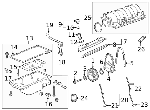 Engine Parts for 2011 Chevrolet Caprice #0