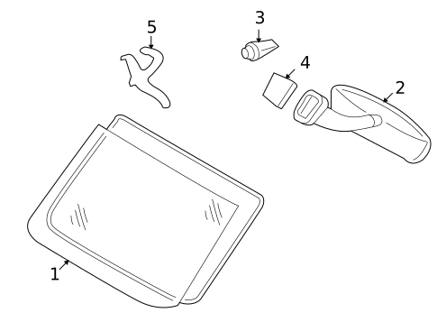 Glass - Windshield for 2003 Dodge Sprinter 2500 #0