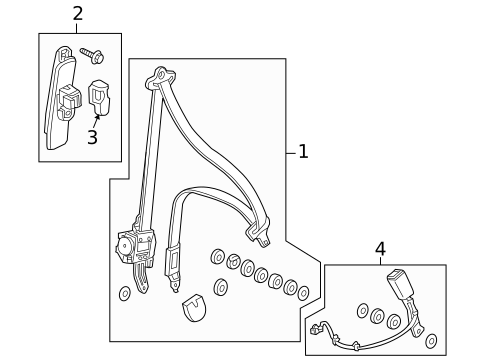 Seat Belt for 2011 Honda Insight #1