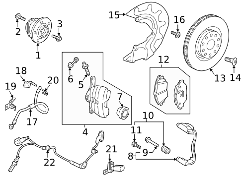 Front Brakes for 2015 Volkswagen Golf #2