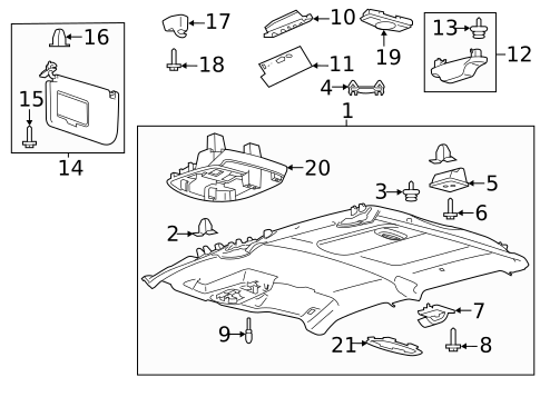 Interior Trim - Cab for 2018 Ford F-350 Super Duty #7