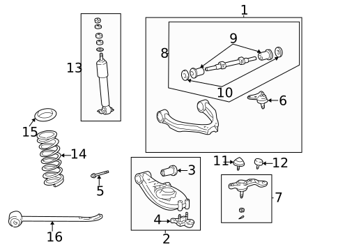 Suspension Components for 2000 Toyota Tacoma #2