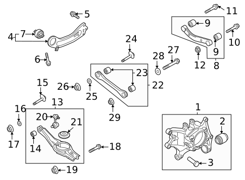 Rear Suspension for 2022 Kia Carnival #1