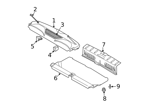 Interior Trim - Rear Body for 2005 Mini Cooper #1