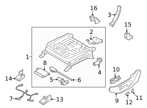 Power Seats for 2020 Hyundai Santa Fe #0