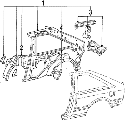 Inner Components for 1987 Honda Accord #1