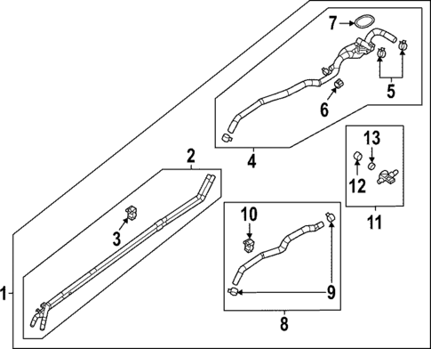 Hoses & Lines for 2023 Mazda MX-30 EV #1
