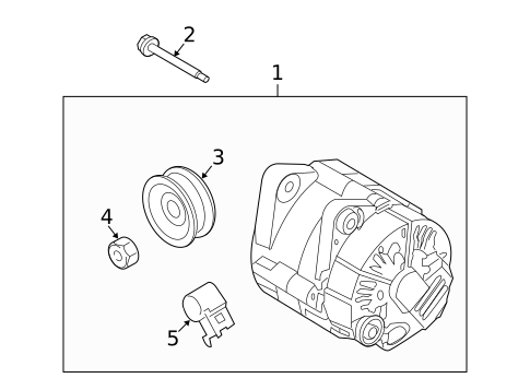Alternator for 2010 Hyundai Genesis Coupe #1