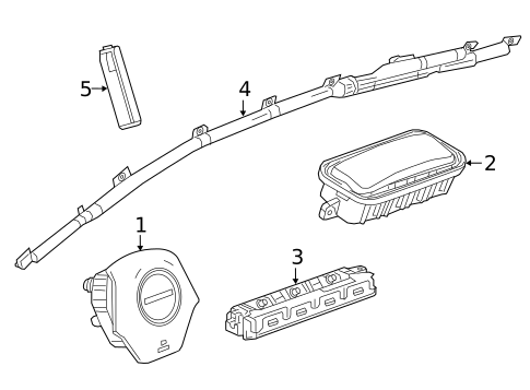 Air Bag Components for 2021 Chevrolet Camaro #0