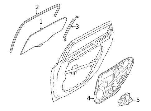 Rear Door for 2013 Hyundai Equus #0