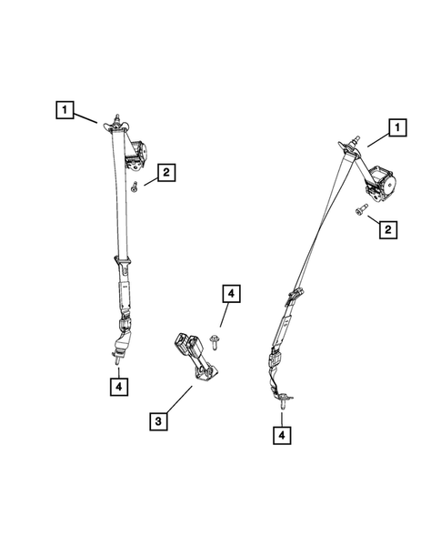 Seat Belts for 2012 Dodge Durango #2