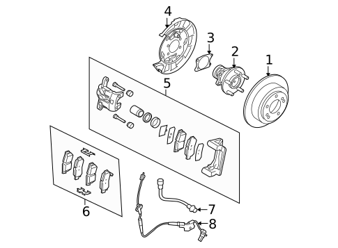 Rear Brakes for 2004 Kia Amanti #0