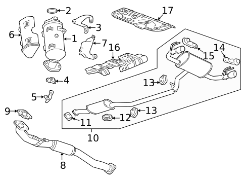 Exhaust Components for 2024 Chevrolet Blazer #2