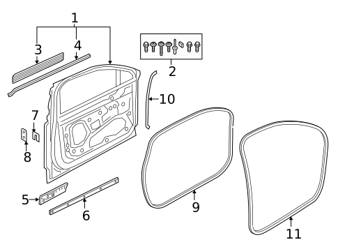 Door & Components for 2022 Audi SQ7 #0