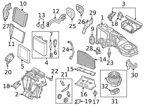 Evaporator & Heater Components for 2015 Volkswagen Golf #19