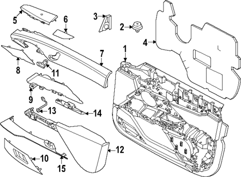 Interior Trim - Front Door for 2023 BMW i7 #0