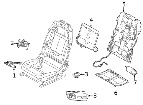 Front Seat Components for 2021 BMW 740i xDrive #0