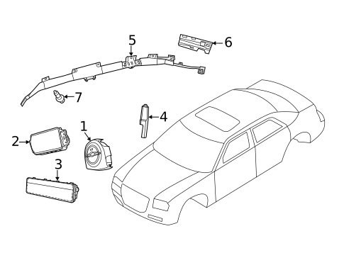 Air Bag Components for 2015 Chrysler 300 #0