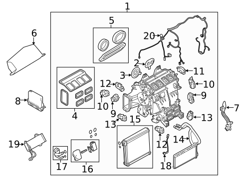 Condenser, Compressor & Lines for 2019 Land Rover Range Rover #1